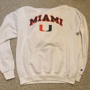 umiami white hoodie